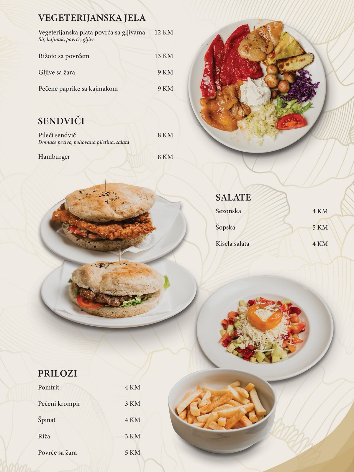 Restoran Orijent Meni - Topli napici i bezalkoholna pića
